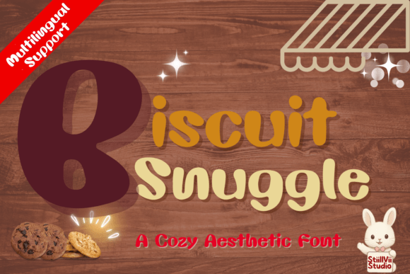 Biscuit Snuggle: A Chunky, Warm Display Font for Handmade Brands