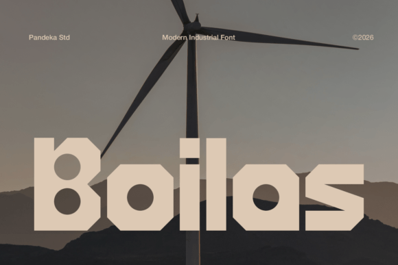 Boilas: A Bold Display Font for Confident Digital Brands