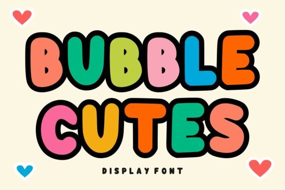 Bubble Cutes: A Playful Display Font for Handmade Joy
