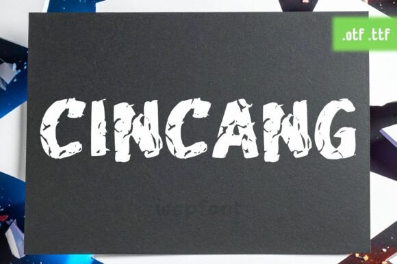 Cincang Display Font for Handmade Labels & Printables