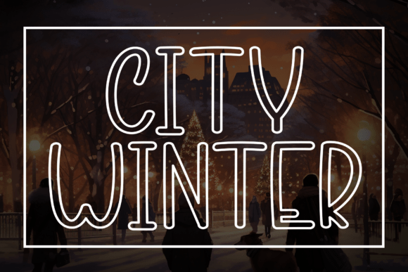 City Winter: A Handwritten Display Font for Warm, Human Digital Experiences