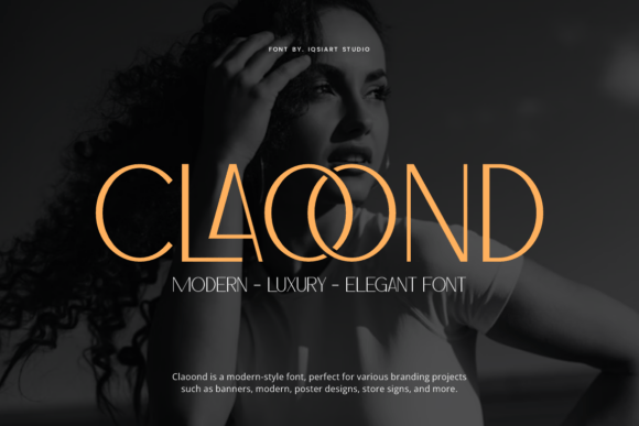 Claoond: A Display Font for Modern Editorial Elegance