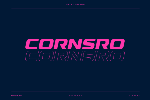 Cornsro: A Display Typeface That Moves With Your Content