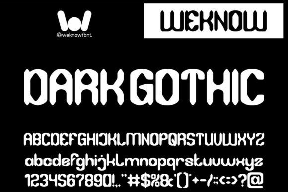 Dark Gothic Font: A Handmade Maker’s Secret for Bold, Friendly Gothic Style