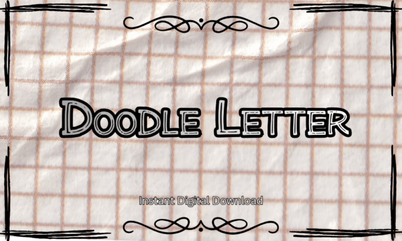 Doodle Letter: A Playful Hand-Drawn Display Font for Crafters