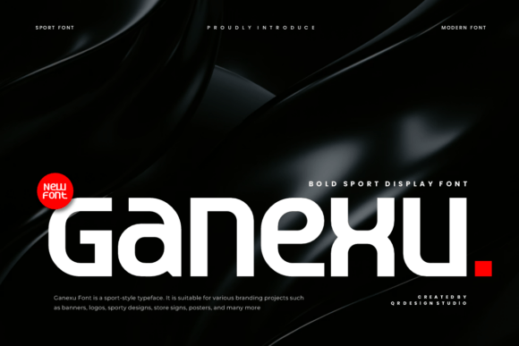 Ganexu: A Bold Display Font for Modern Web Design