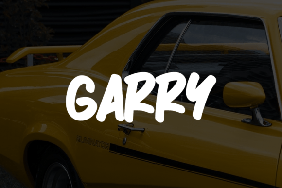 Garry: A Bold, Handmade Display Font for Real Branding