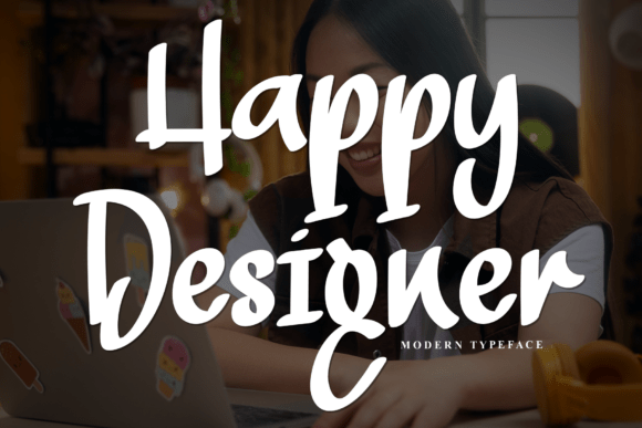 Happy Designer: A Charming Handwritten Display Font for Small Businesses