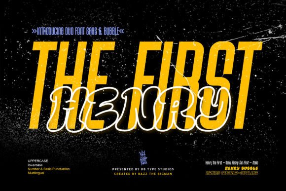 Henry the First Duo: A Display Font That Feels Like Home
