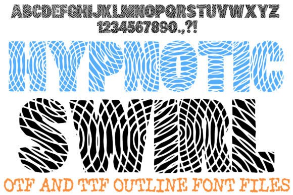 Hypnotic Swirl: A Bold Display Font That Commands Attention
