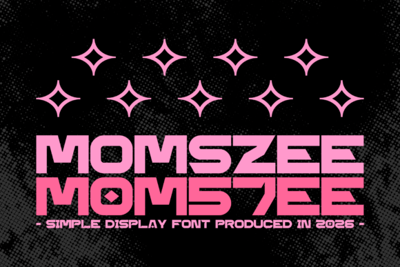 Momszee: A Bold, Modern Display Font for Handmade Creators