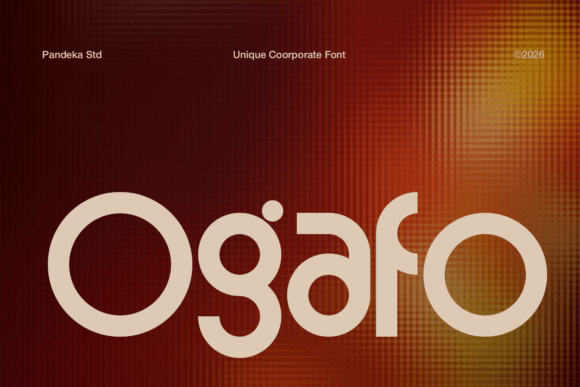 Ogafo: A Modern Display Font for Digital Branding