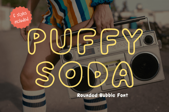 Puffy Soda Font: Playful & Professional Branding for Small Businesses