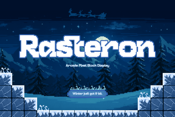 Rasteron: A Pixel-Perfect Display Font for Editorial Charm