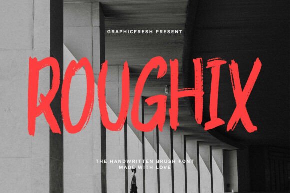 Roughix: A Handwritten Brush Font That Feels Human