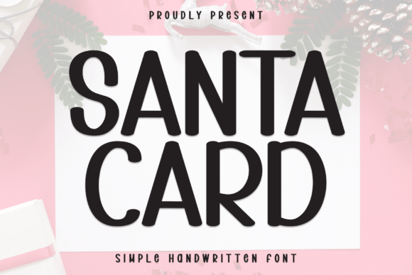 Santa Card: A Warm, Playful Display Font for Brand Identity
