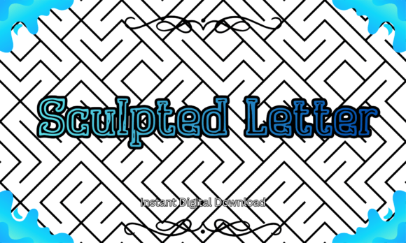 Sculpted Letter: A Bold Display Font for Digital Branding