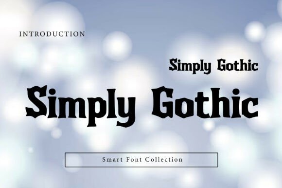Simply Gothic: A Bold, Clean Gothic Display Font for Branding
