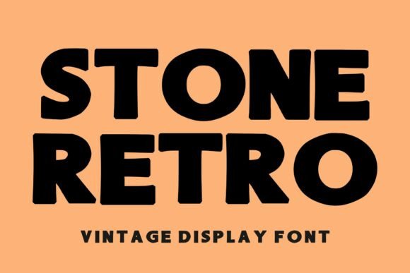 Stone Retro: A Bold Display Font for Digital Brand Impact