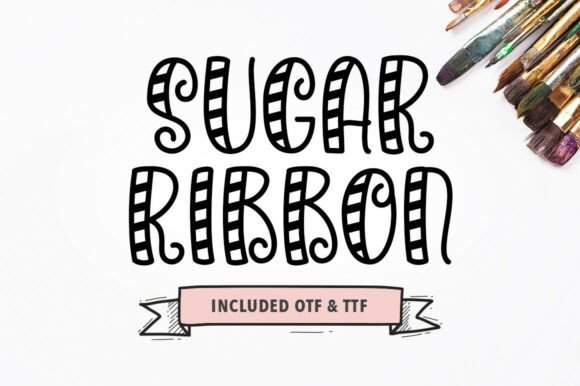Sugar Ribbon: A Playful Display Font for Digital Brand Moments