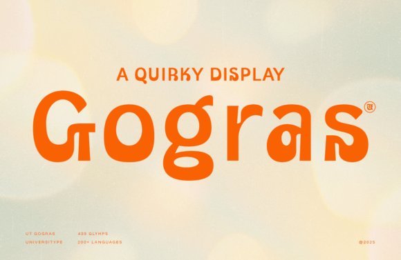 Ut Gogras: A Display Font That Gives Editorial Design Personality