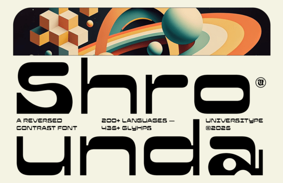 Ut Shrounda: A Display Font That Makes Handmade Details Shine