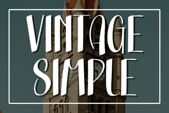 Vintage Simple: A Display Font That Anchors Brand Identity