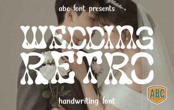 Wedding Retro Font: Vintage Charm for Handmade Invitations & Labels